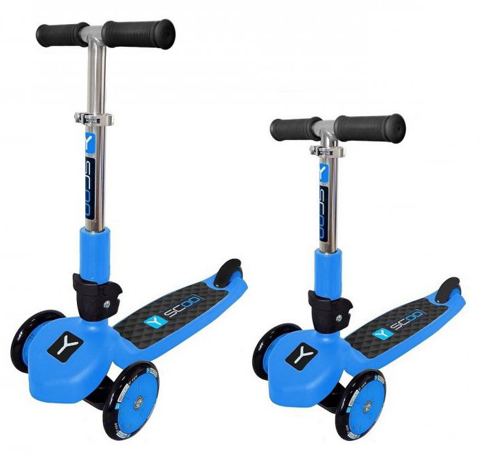 scooter et scoo rt trio 120 bleu 